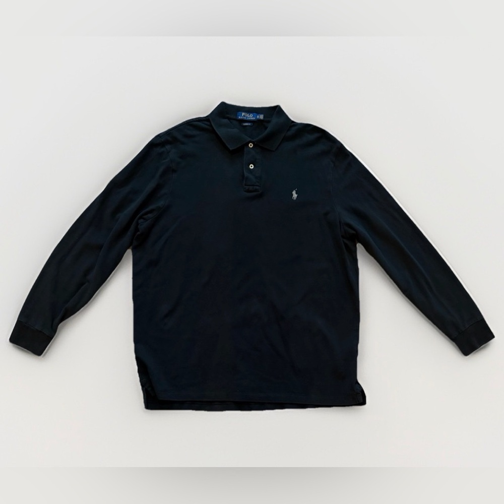 Men’s Ralph Lauren Black Long Sleeve Polo XL Classic Fit